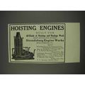 1910 Stroudsburg Engine Works Ad - Hoisting Eng...