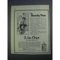 1926 3-in-One Oil Ad - The Handy Man