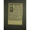 1955 Body Massager Spot Reducer Ad - Don't Be Fat