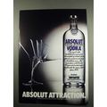 1984 Absolut Vodka Ad - Absolut Attraction