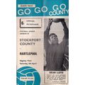 STOCKPORT COUNTY v HARTLEPOOL football programm...