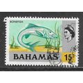 BAHAMAS QE2 BONEFISH USED 15c