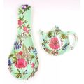 Blossom Melamine Spoon & Teabag Holder Set Kitc...