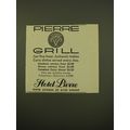 1961 Pierre Grill Restaurant Advertisement - Ho...