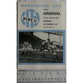 1970 programme Manchester City v. Arsenal, 18/2