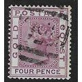 GOLD COAST 1884-91 QV 4d USED SG16