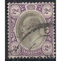 Transvaal 1906 SG262 2d Black & Purple Fine Use...
