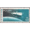 POLAND, SPACE, SputniK III, blue 1959, 40gr