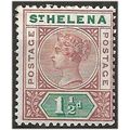 St Helena 1890 SG48 1 1/2d Red-Brown & Green P1...