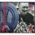 GUERNSEY, Winston Churchill, Wireless, blue 1995, 16p, #2