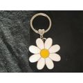 Large white & yellow daisy car keyring handbag ...