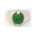 Malachite Cast Sterling Silver Gemstone Ring 1 ...