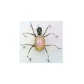 Vintage Opal Glass Spider Stainless Wire Wrap P...