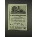 1910 Westinghouse Motor-Driven Concrete Mixer Ad