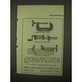 1922 Cincinnati Tool Clamp Ad - Standard Carria...