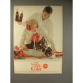 1964 Coca-Cola Coke Soda Ad - Puppies!