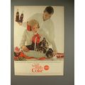 1964 Coca-Cola Coke Soda Ad - Puppies!