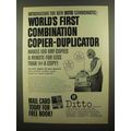 1965 Ditto Combomatic Copier Ad - First Combina...