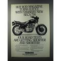 1981 Yamaha Seca 750 Motorcycle Ad - Turns 11.97 E.T.