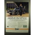 1987 Budget Rent a Car Ad - Arrive in Style
