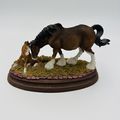 Anheuser Busch Figurine Mare & Foal F15 Numbere...