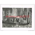 Gondola, Venice, Italy, Book Illustration (Prin...