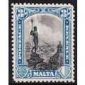 Malta KGV 1930 3s Black Blue Neptune SG207 Mint MH