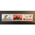 AUSTRALIA 1969 SG 0450a USED strip of 3