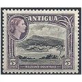 Antigua 1953 SG125 5c Black & Slate-Lilac Unmnt...