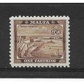 Malta.SG217 1/4d Grand Harbour,Valetta.Mounted ...