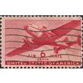 USA, AIR, Mail Aircraft, red 1941, 6c, #2