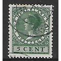 NETHERLANDS , 1924 QUEEN WILHELMIA 5c GREEN SG ...