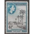 Nyasaland (BCA) 1953 SG179 4 1/2d Black & Light...