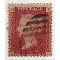 Sg43 1d red plate 206 fine used " E D " (REDS)