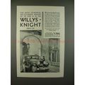 1930 Willys-Knight Great Six Sedan Car Ad - Powerful!!