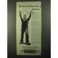 1931 Ferodo Brake Linings Ad - He Has Broken Fe...