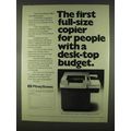 1978 Pitney Bowes PBC Plain Bond Copier Ad - Full-Size