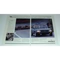 1985 2-page Peugeot 505 Turbo Car Ad - Comforting