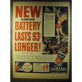 1946 Eveready Batteries Advertisement - Circus-themed art