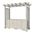 Outdoor Kitchen with Pergola Plans DIY for Back...