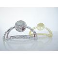 Gold or silver global map metal hair claw clip ...