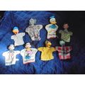 VERY RARE Set of 8 1950's DISNEY HAND PUPPETS!!...