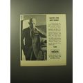 1960 Wallachs Hart Schaffner & Marx Viracle Suit Ad - Olive's the hot story