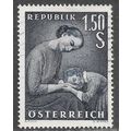 AUSTRIA 1958 MOTHERS DAY WOMAN CHILD HEAD ON LA...