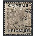 Cyprus 1924 SG104 1/2pi Brownish-Black & Black ...