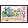 Sweden Fa 1144: 1 Kr. 50 black Swedish Comic St...