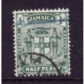 JAMAICA 1905 SG38 1/2d GREEN FINE USED