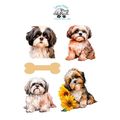 Shih Tzu Vinyl Stickers-Scrapbooking Journal an...