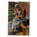 young girl washing, MARKEN unused vintage postc...