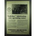 1931 Cities Service Industrial Oils Ad - Full-Line